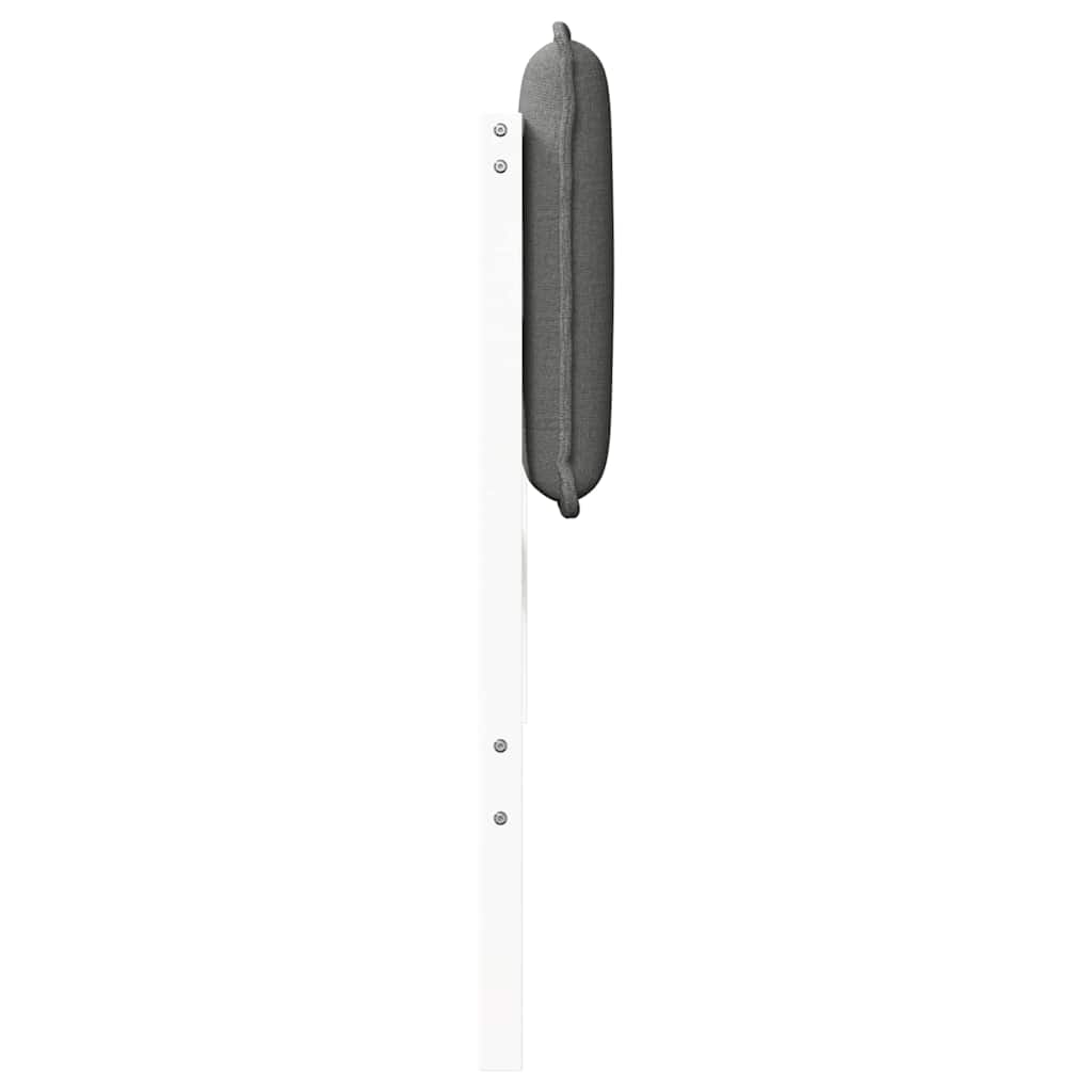 Tête de lit capitonnée Blanc et gris clair 140 cm Pin massif - XIOS