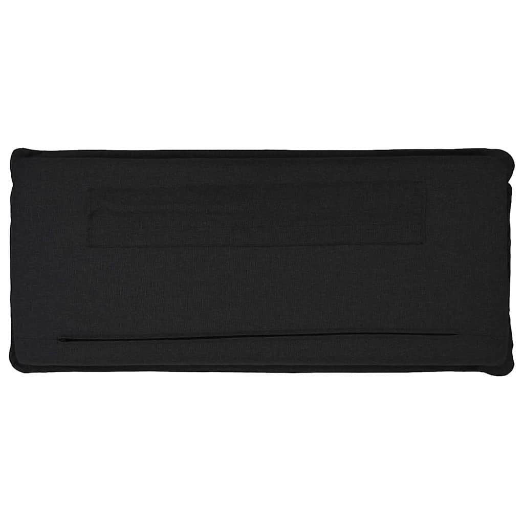 Tête de lit capitonnée Naturel et Noir 120 cm Pin massif - XIOS