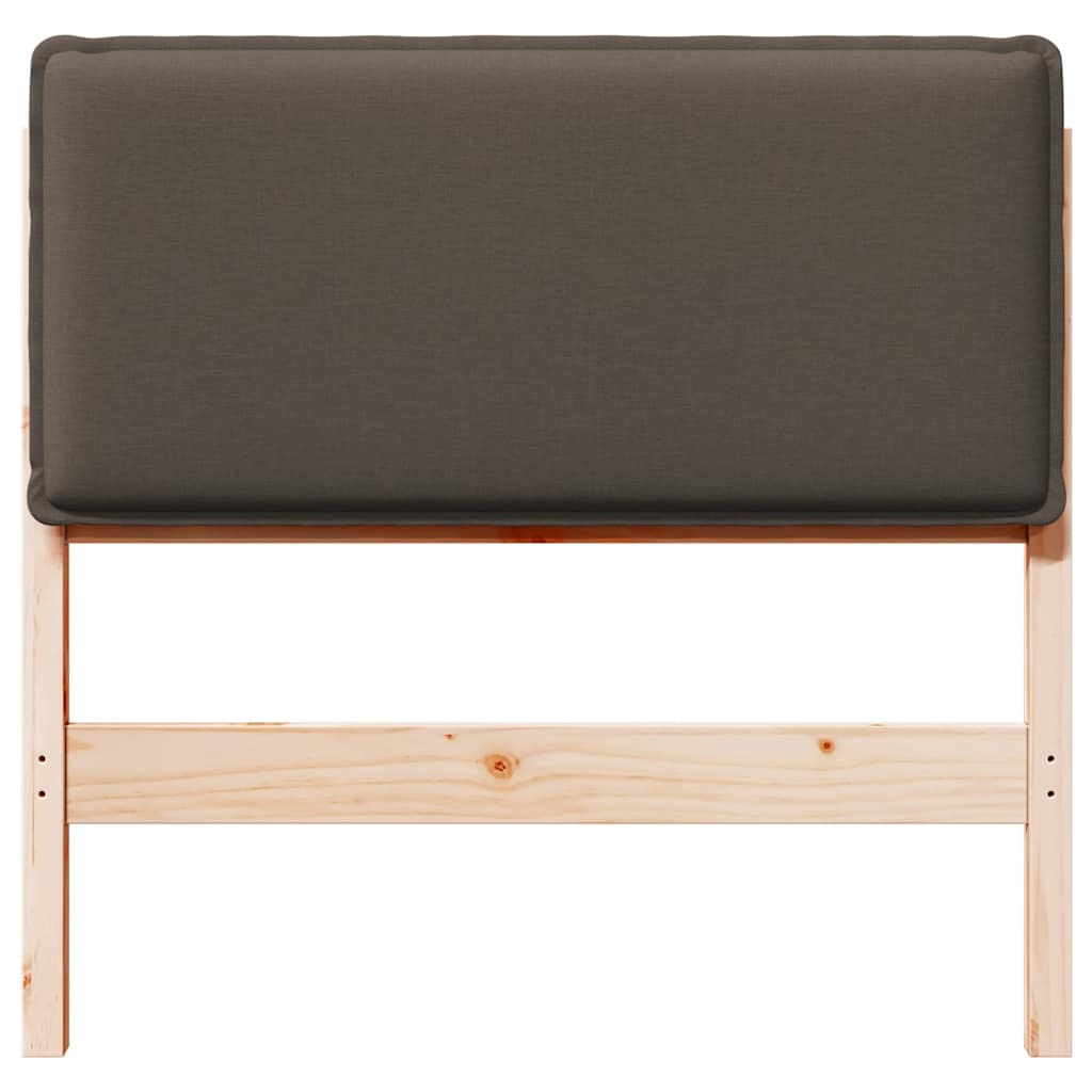 Tête de lit capitonnée Gris Naturel et Clair 100 cm Pin massif - XIOS