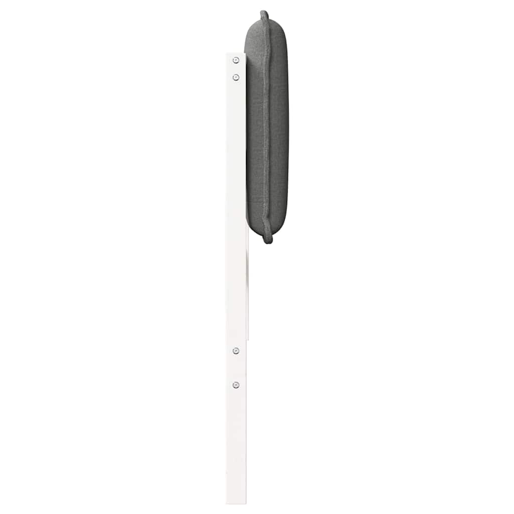 Tête de lit capitonnée Blanc et gris clair 100 cm Pin massif - XIOS