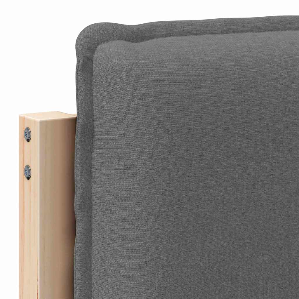 Tête de lit capitonnée Gris Naturel et Clair Pin massif - XIOS