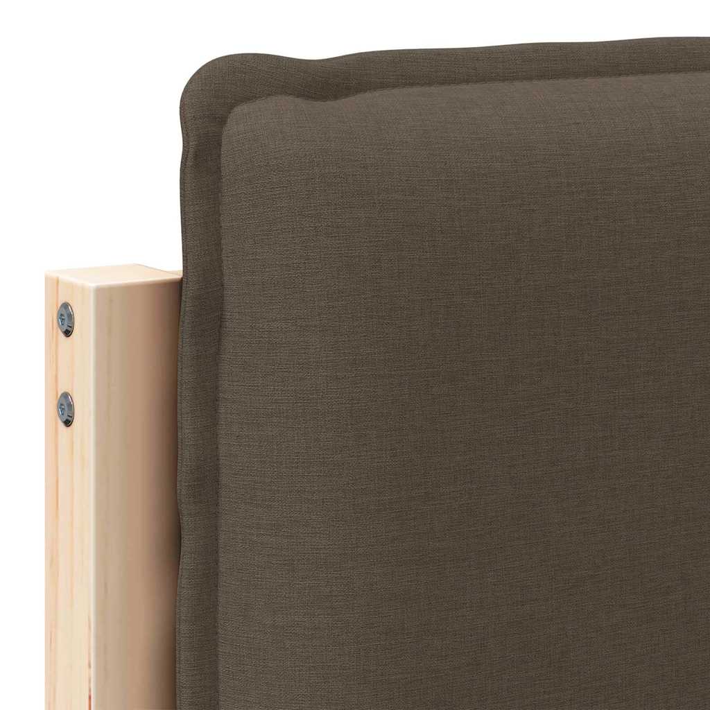 Tête de lit capitonnée Gris Naturel et Clair 80 cm Pin massif - XIOS