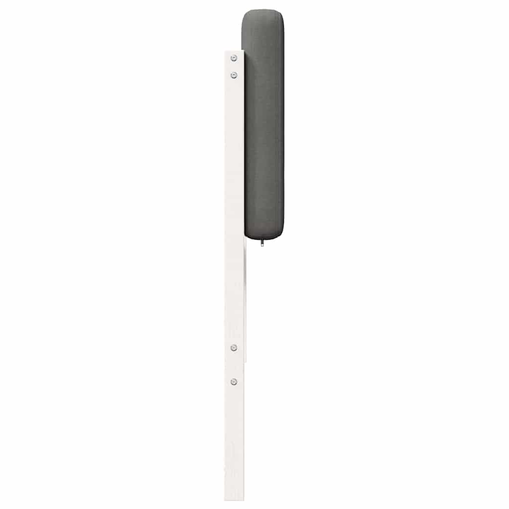 Tête de lit capitonnée Blanc et gris clair 160 cm Pin massif - XIOS