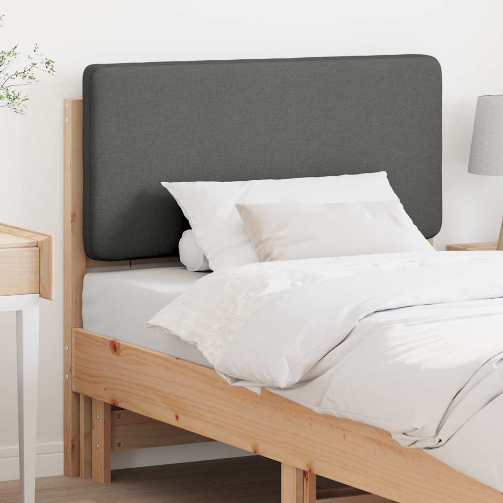 Tête de lit capitonnée Marron et gris clair 90 cm Pin massif - XIOS
