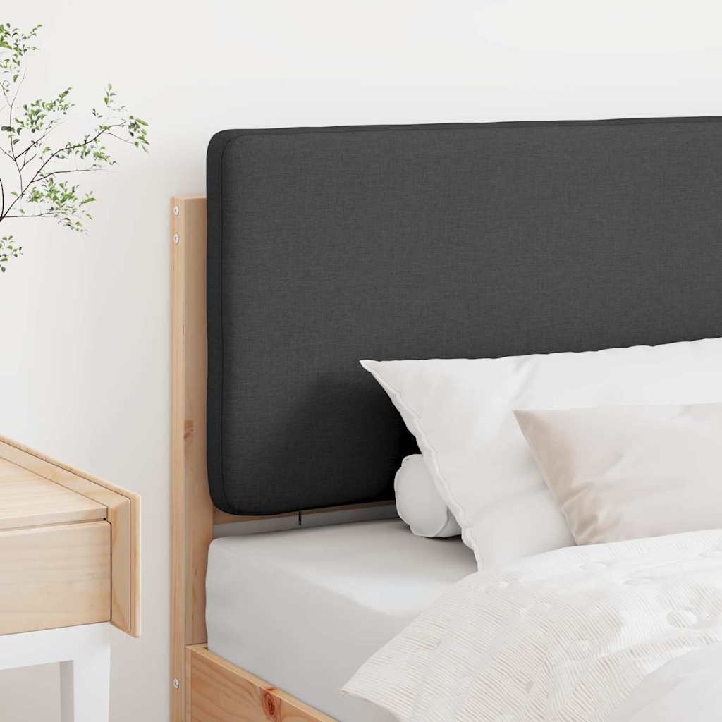 Tête de lit capitonnée Brun et gris foncé 90 cm Pin massif - XIOS