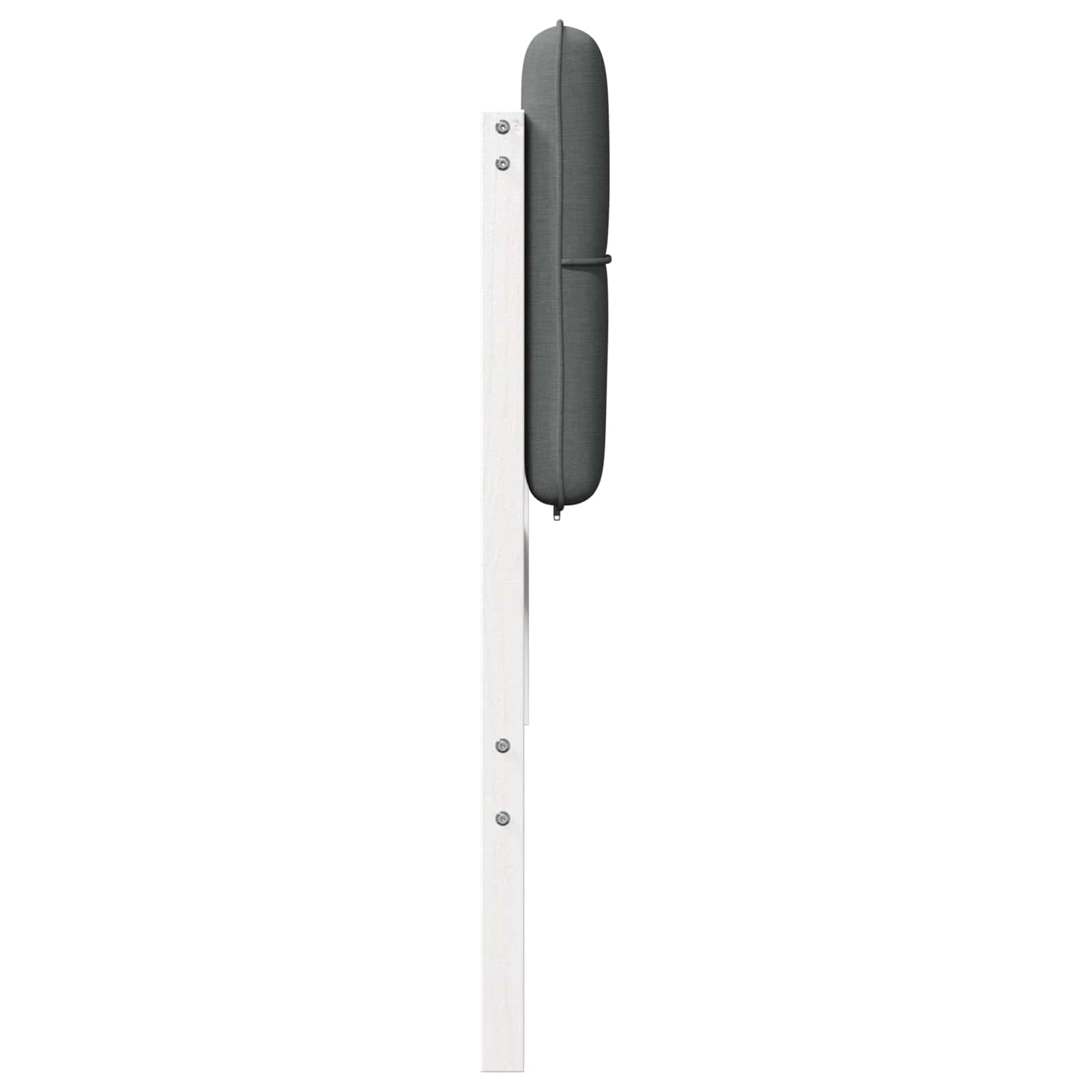 Tête de lit capitonnée Blanc et gris clair 200 cm Pin massif - XIOS