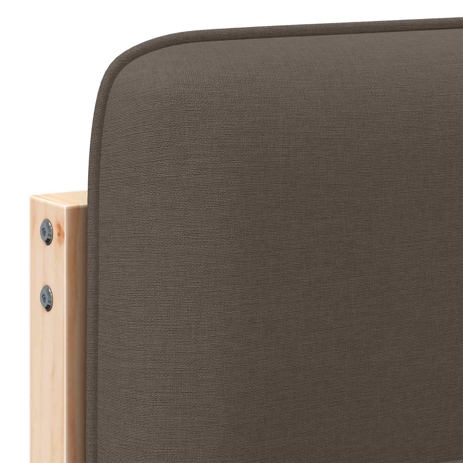 Tête de lit capitonnée Marron et Taupe 180 cm Pin massif - XIOS