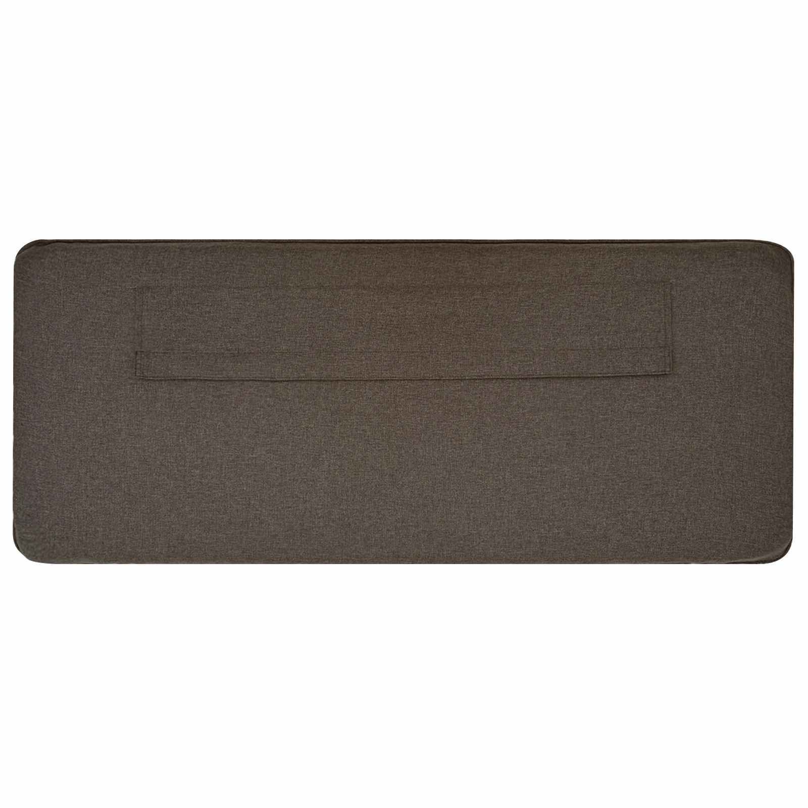 Tête de lit capitonnée Marron et Taupe 140 cm Pin massif - XIOS