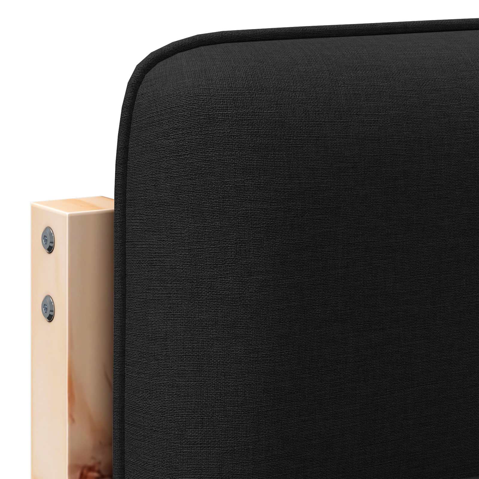 Tête de lit capitonnée Marron et Noir 120 cm Pin massif - XIOS