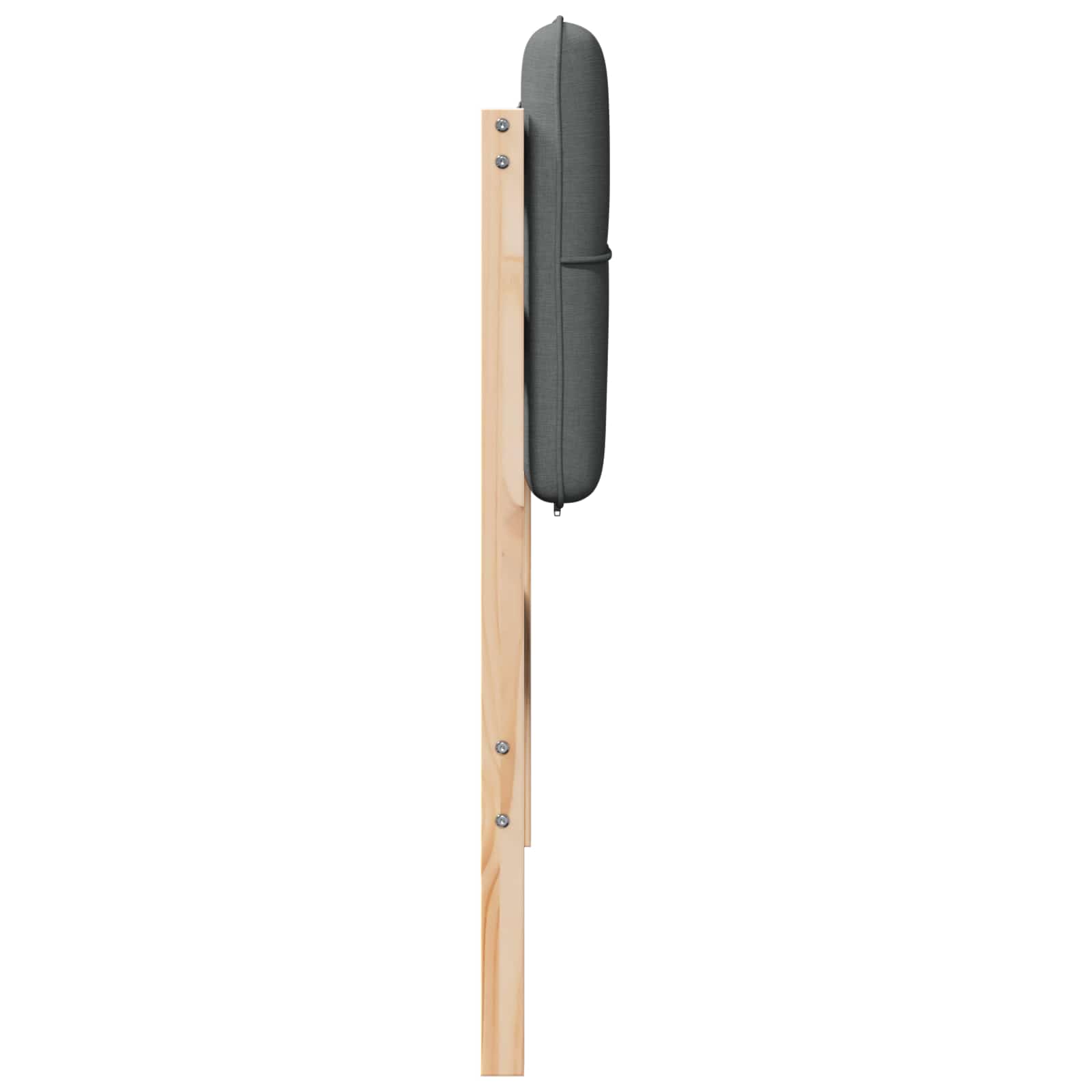 Tête de lit capitonnée Marron et gris clair 100 cm Pin massif - XIOS
