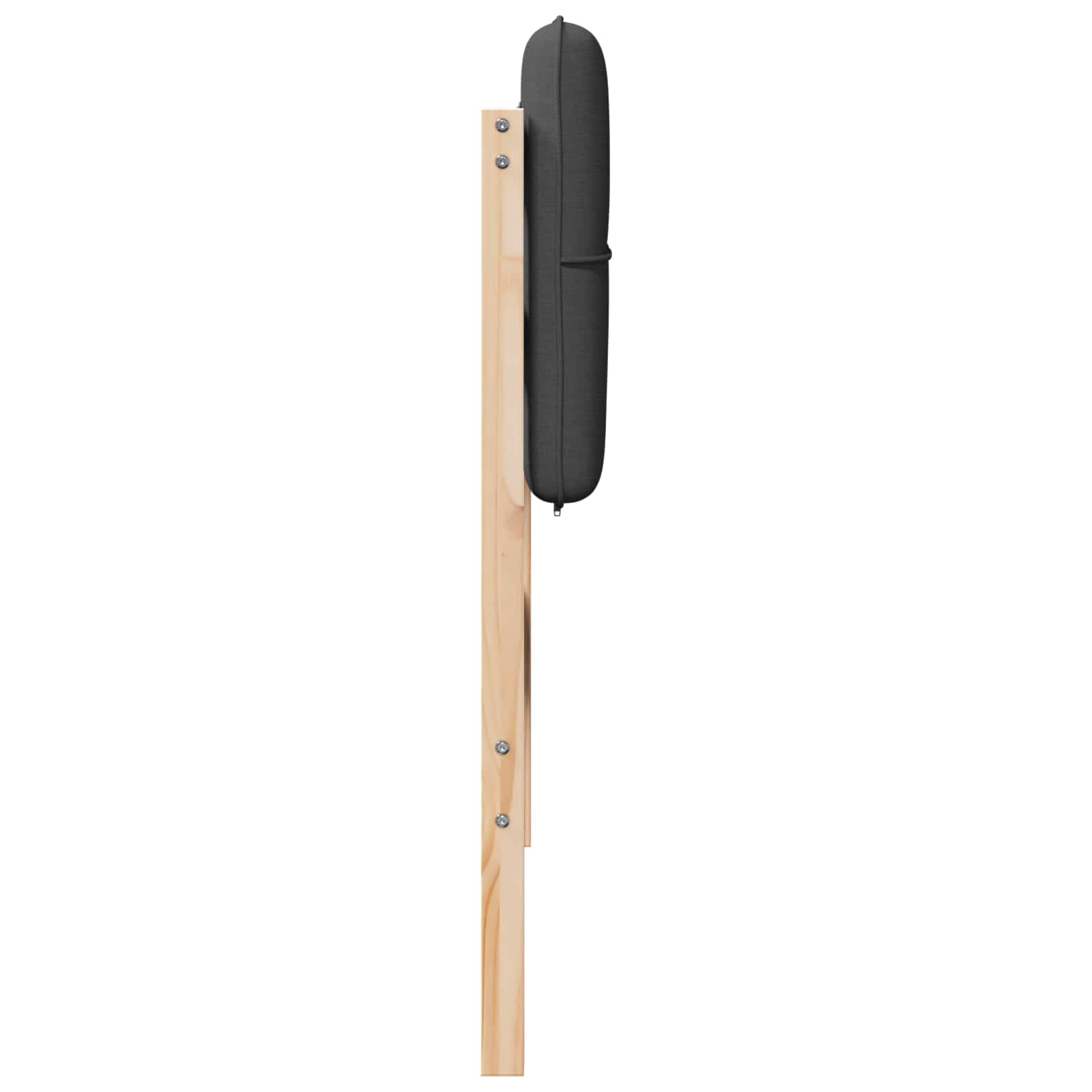 Tête de lit capitonnée Brun et gris foncé 90 cm Pin massif - XIOS