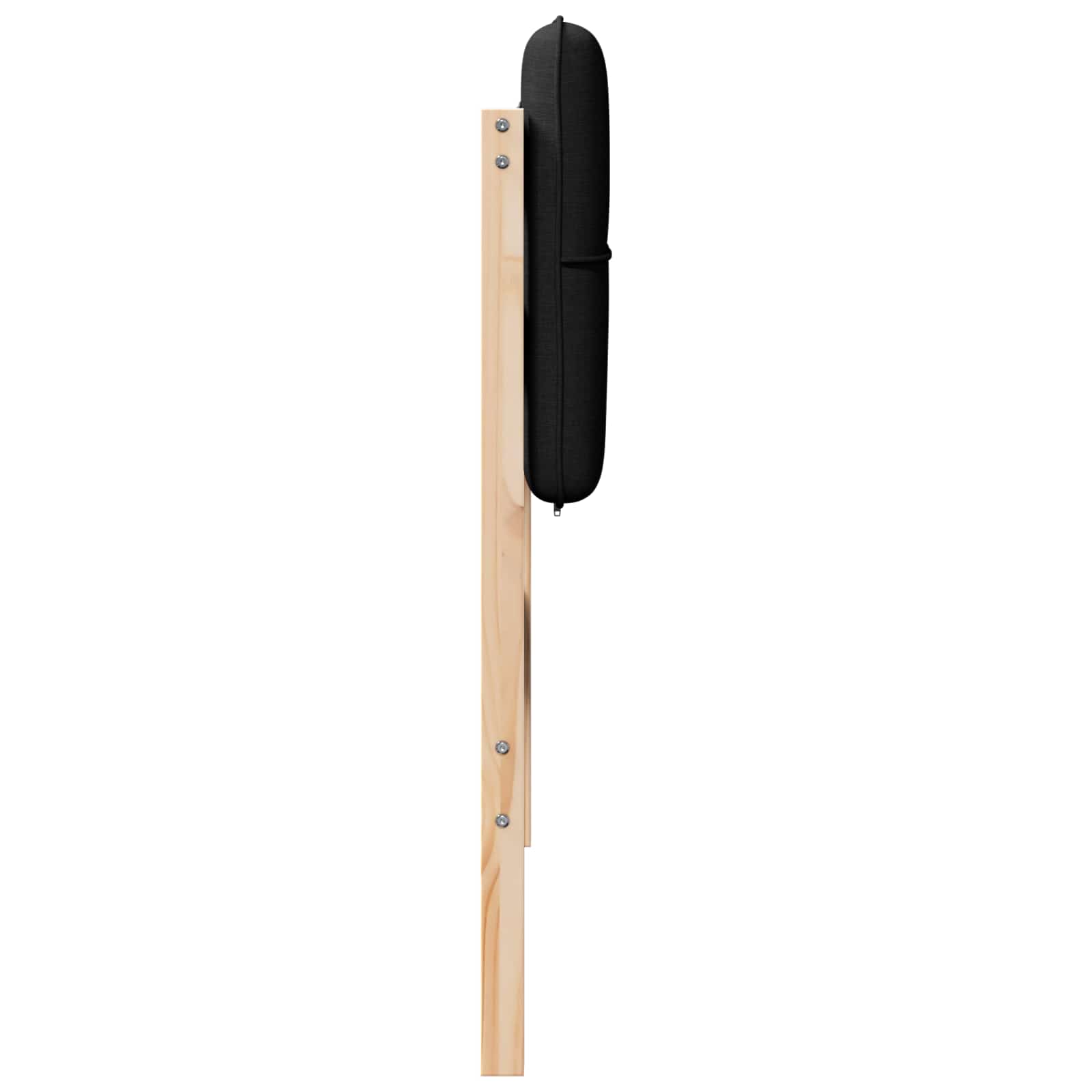 Tête de lit capitonnée Marron et Noir 90 cm Pin massif - XIOS