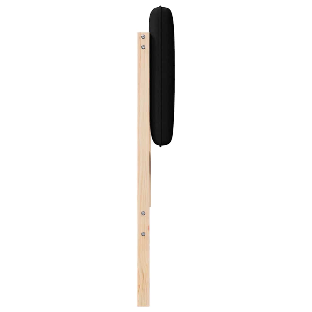 Tête de lit capitonnée Marron et Noir 200 cm Pin massif - XIOS