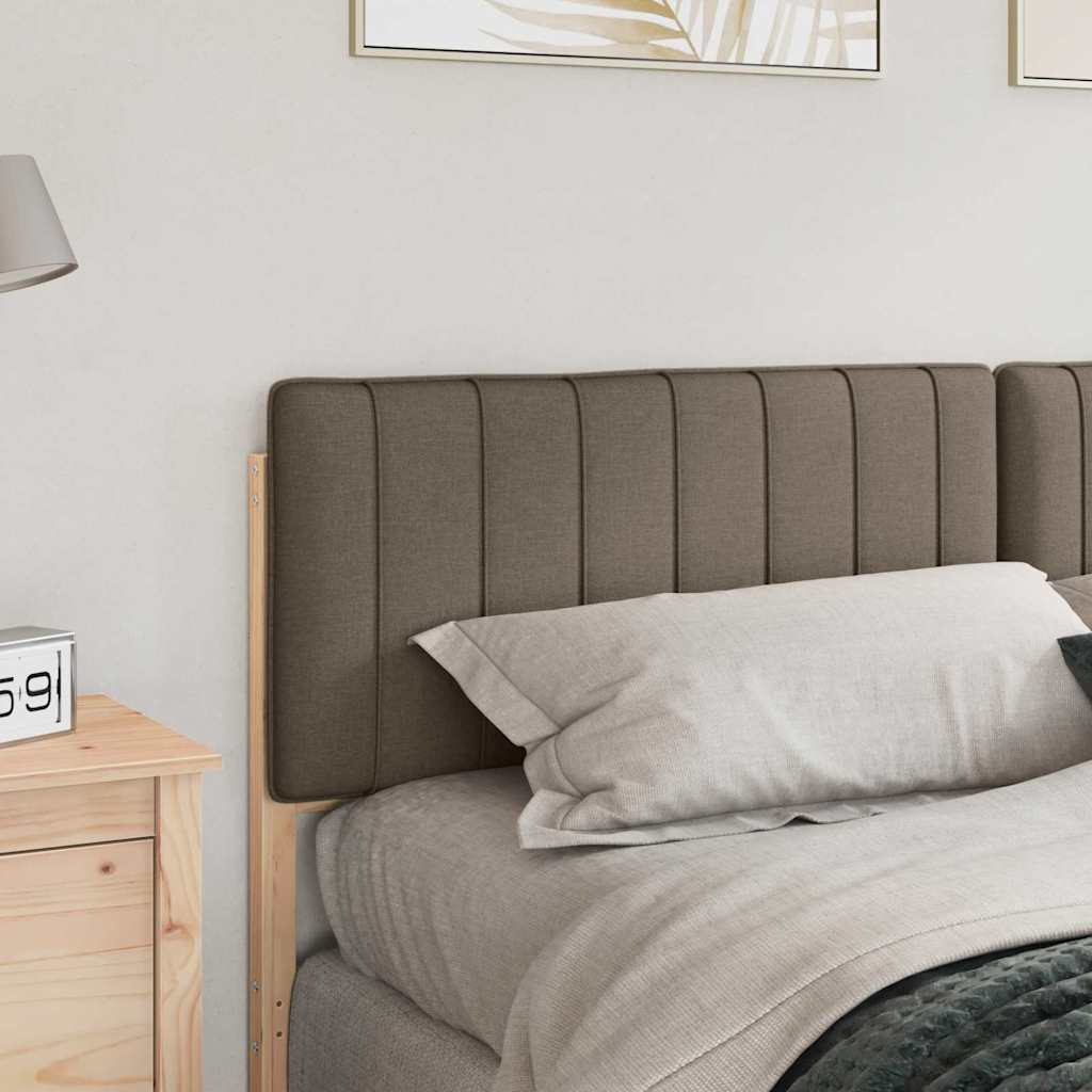 Tête de lit capitonnée Marron et Taupe 180 cm Pin massif - XIOS