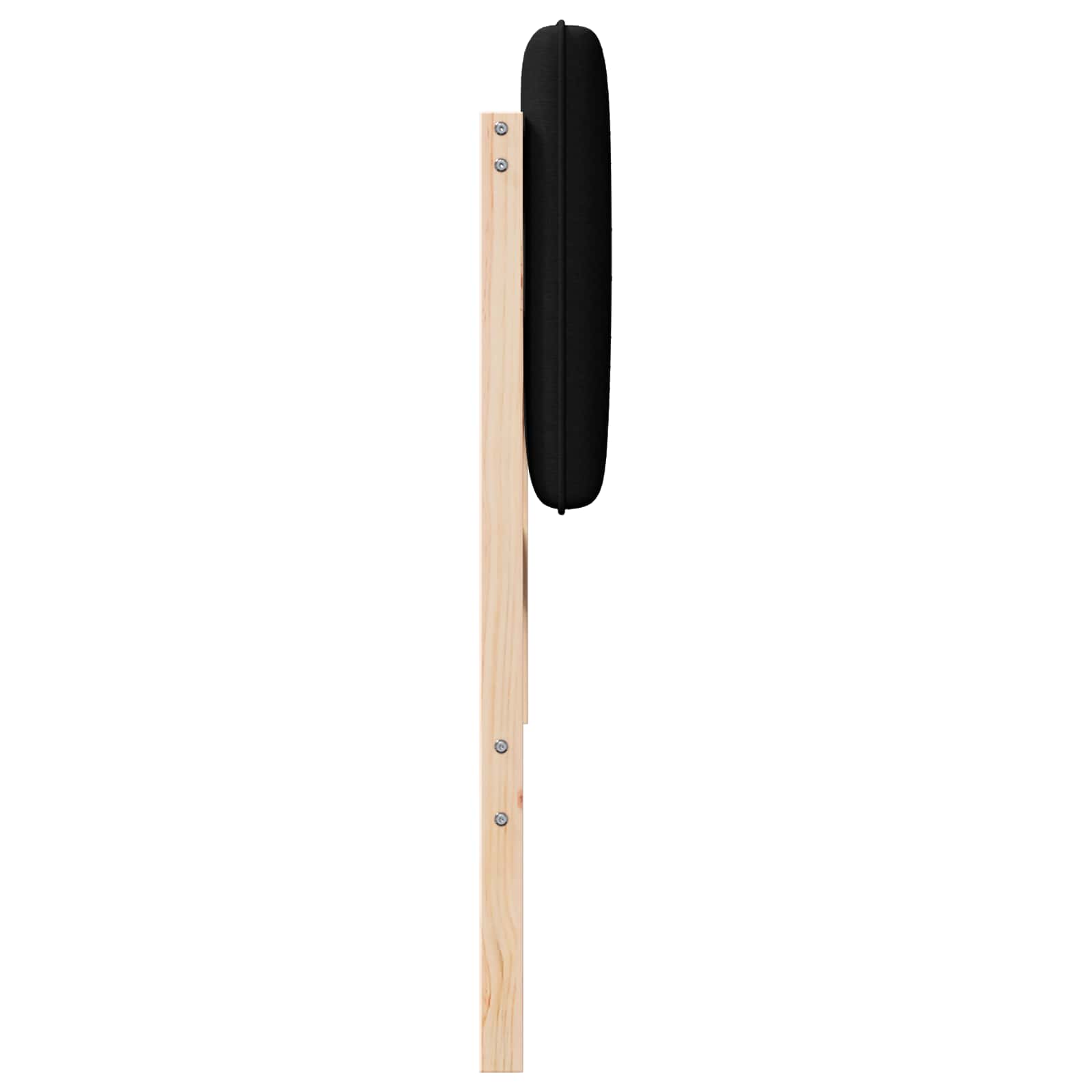 Tête de lit capitonnée Marron et Noir 160 cm Pin massif - XIOS
