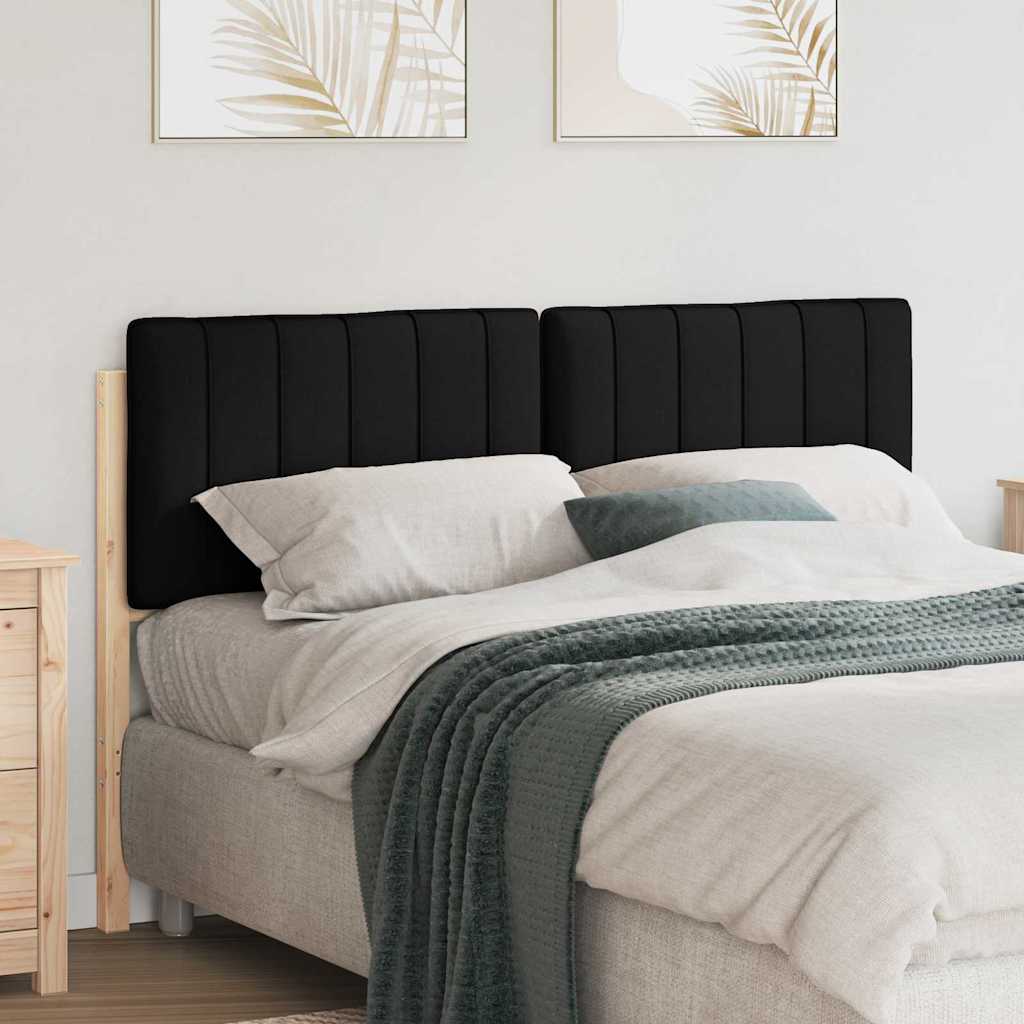 Tête de lit capitonnée Marron et Noir 140 cm Pin massif - XIOS