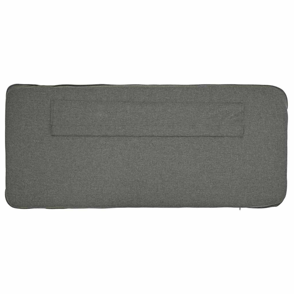 Tête de lit capitonnée Blanc et gris clair 135 cm Pin massif - XIOS