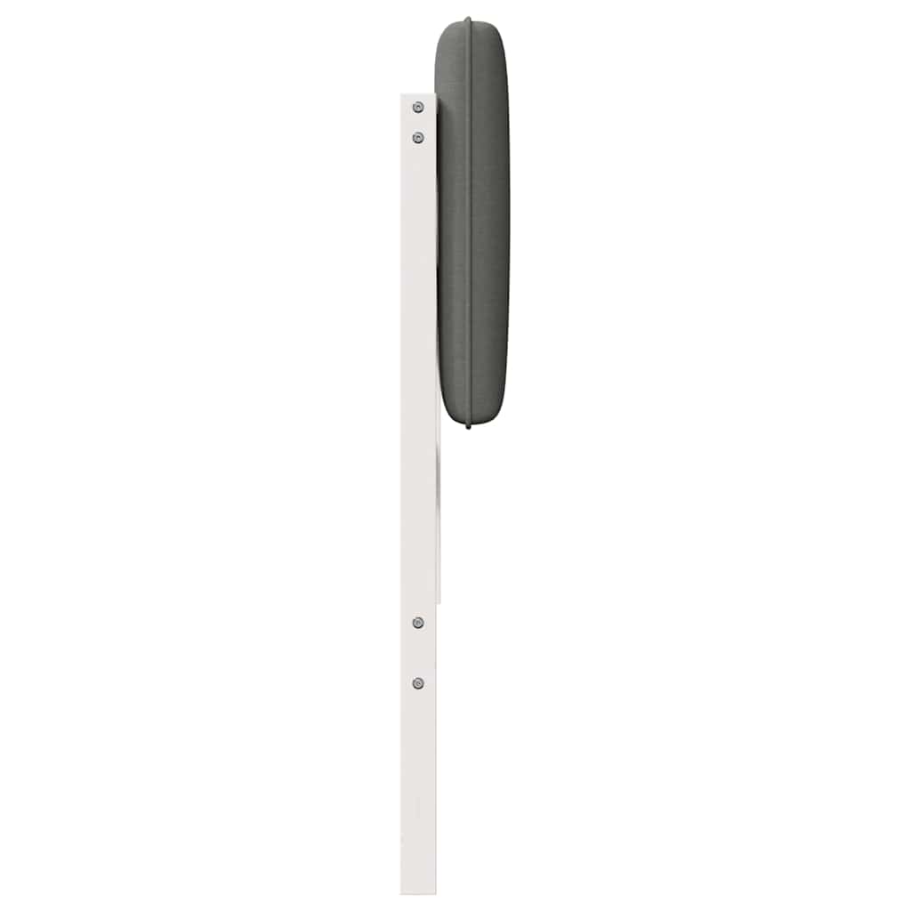 Tête de lit capitonnée Blanc et gris clair 135 cm Pin massif - XIOS