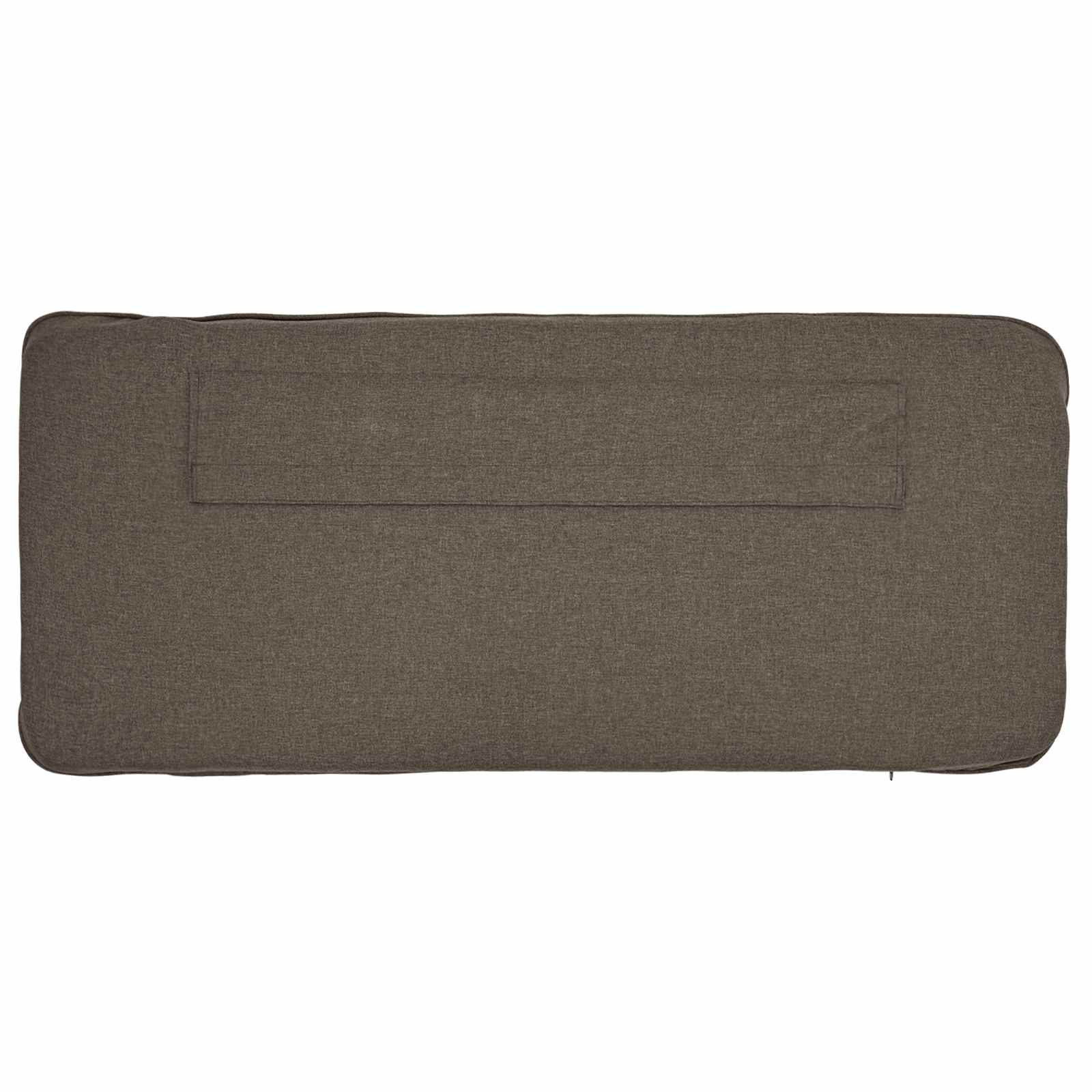 Tête de lit capitonnée Marron et Taupe 120 cm Pin massif - XIOS