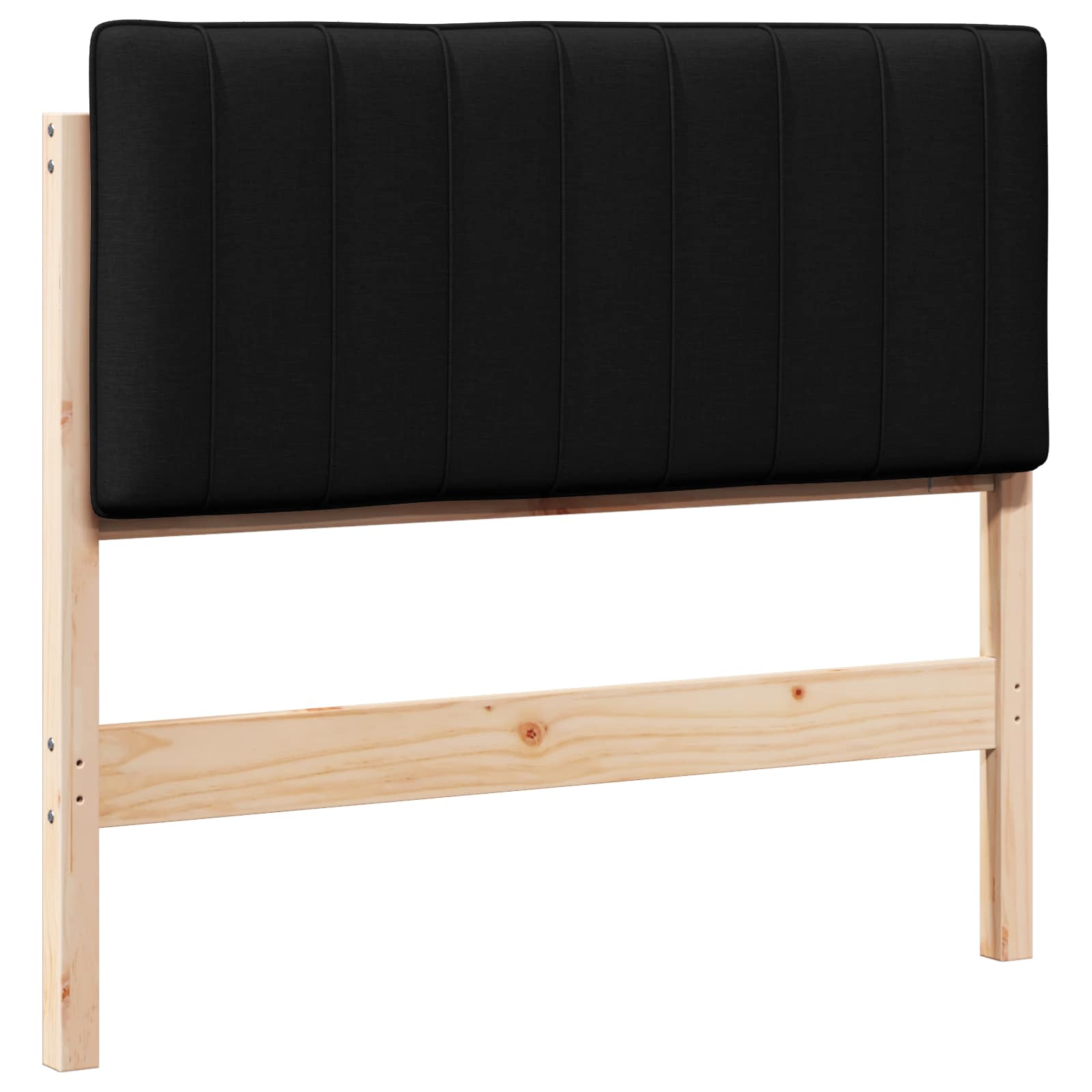 Tête de lit capitonnée Marron et Noir 100 cm Pin massif - XIOS