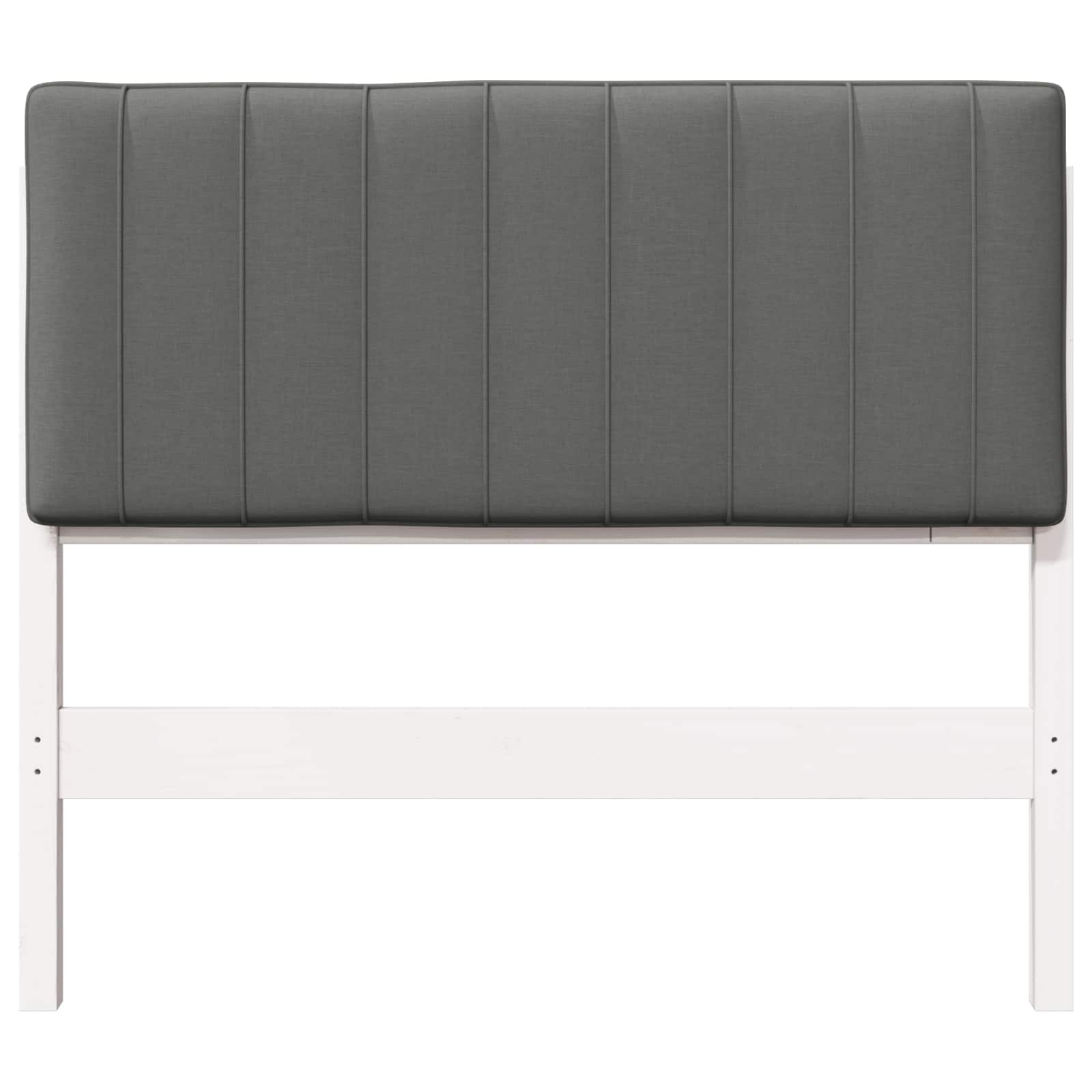 Tête de lit capitonnée Blanc et gris clair 100 cm Pin massif - XIOS