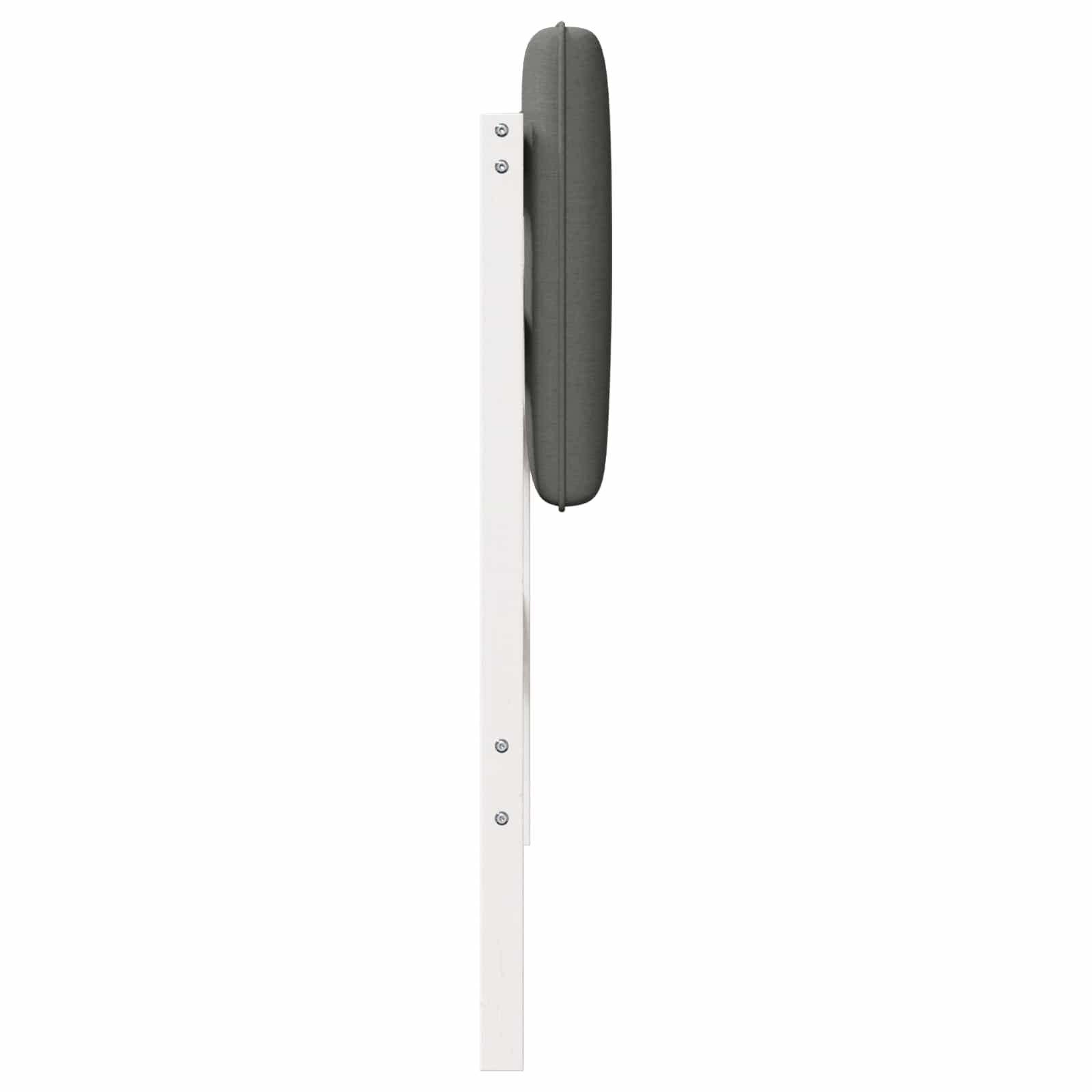 Tête de lit capitonnée Blanc et gris clair 100 cm Pin massif - XIOS