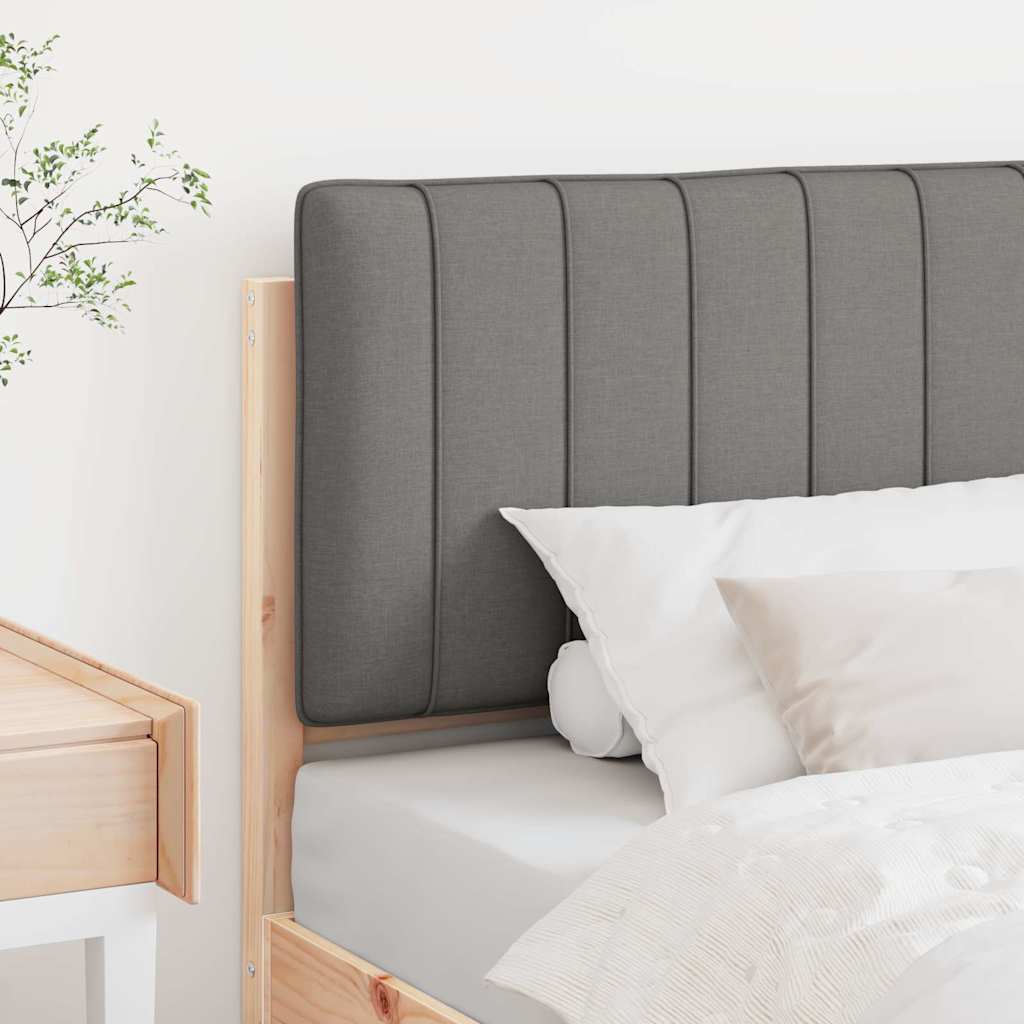 Tête de lit capitonnée Marron et gris clair 90 cm Pin massif - XIOS