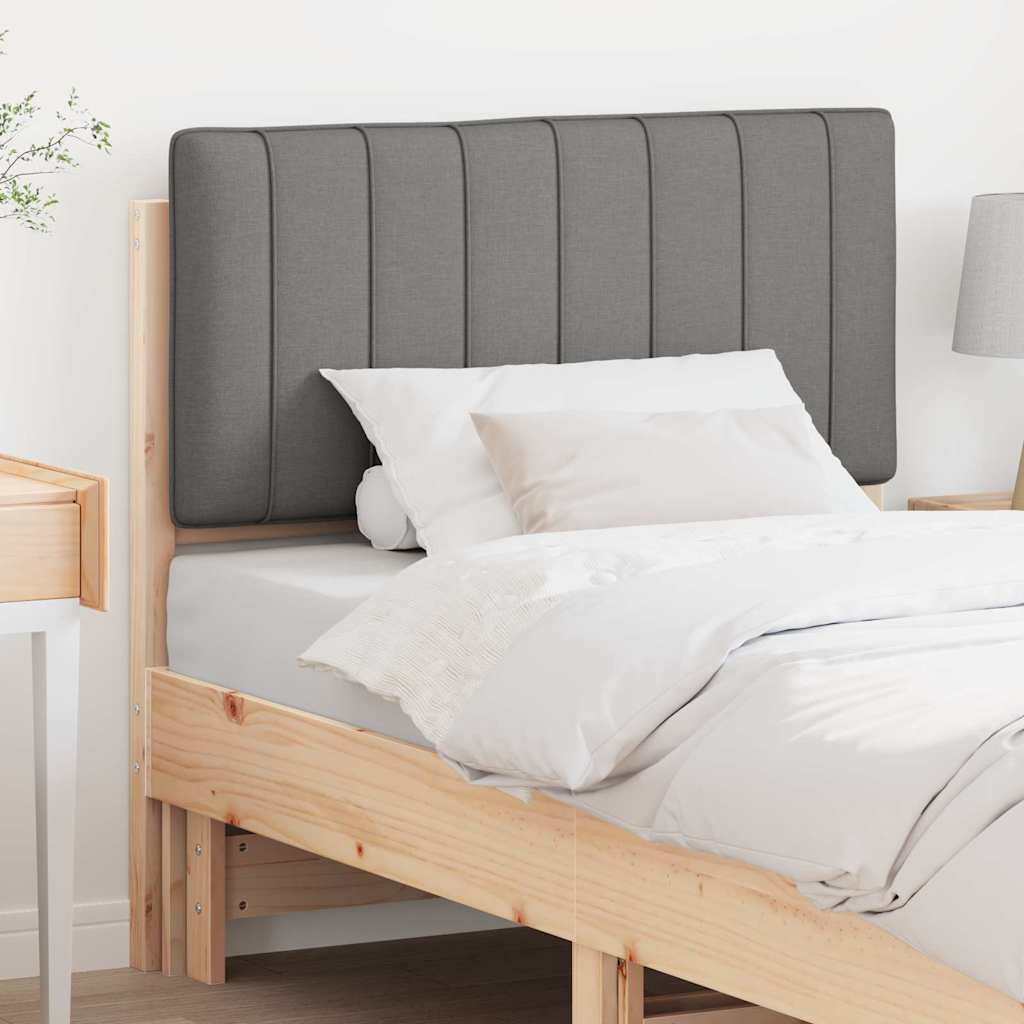 Tête de lit capitonnée Marron et gris clair 90 cm Pin massif - XIOS