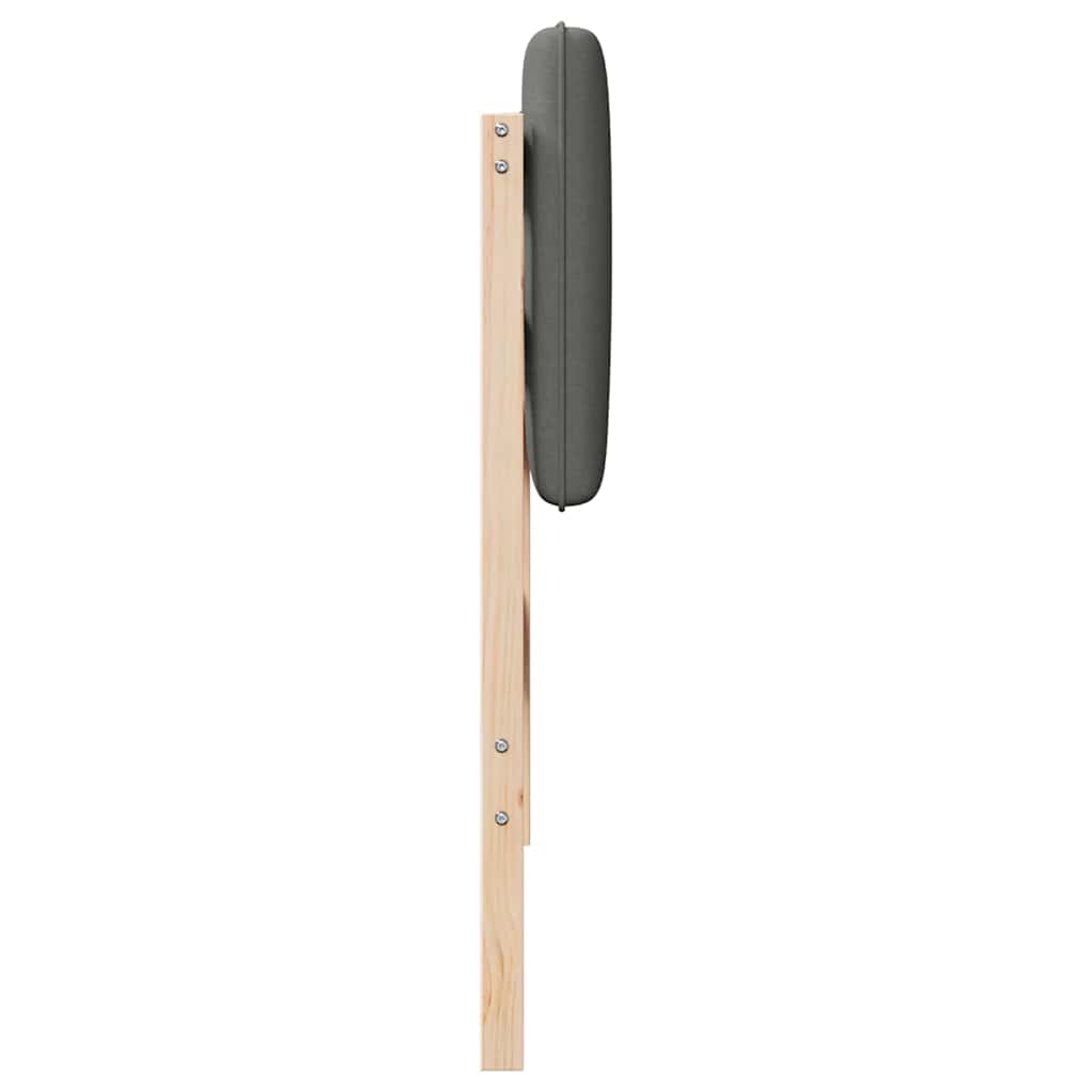 Tête de lit capitonnée Marron et gris clair 90 cm Pin massif - XIOS