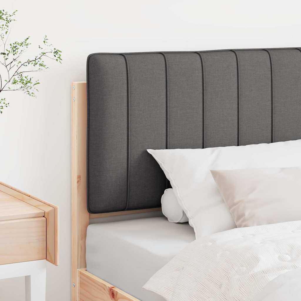 Tête de lit capitonnée Brun et gris foncé 90 cm Pin massif - XIOS