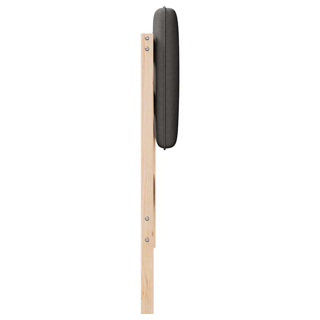 Tête de lit capitonnée Brun et gris foncé 90 cm Pin massif - XIOS