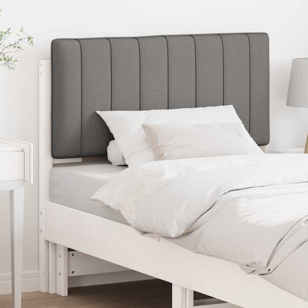 Tête de lit capitonnée Blanc et gris clair 90 cm Pin massif - XIOS