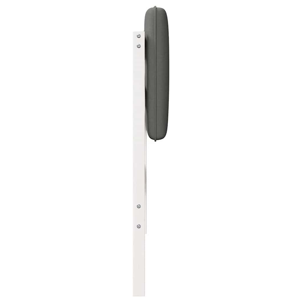 Tête de lit capitonnée Blanc et gris clair 90 cm Pin massif - XIOS