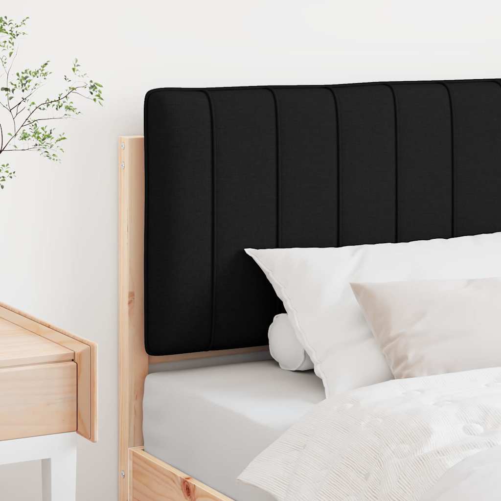 Tête de lit capitonnée Marron et Noir 80 cm Pin massif - XIOS