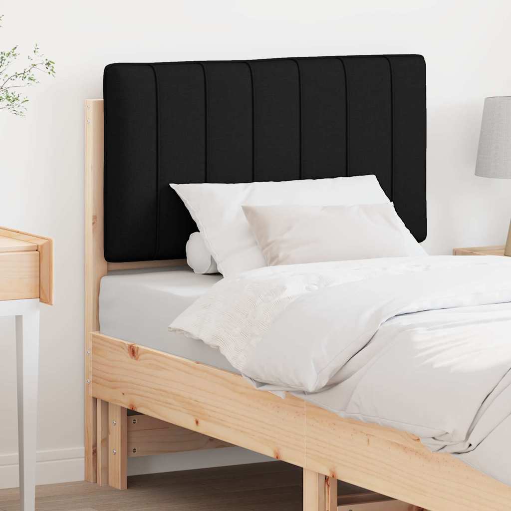 Tête de lit capitonnée Marron et Noir 80 cm Pin massif - XIOS