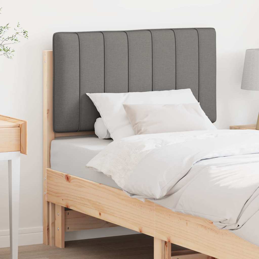 Tête de lit capitonnée Marron et gris clair 75 cm Pin massif - XIOS
