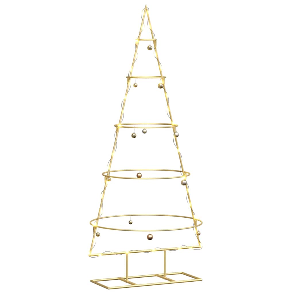 Arbre de Noël en métal Doré 125 cm Acier peint par poudre - XIOS