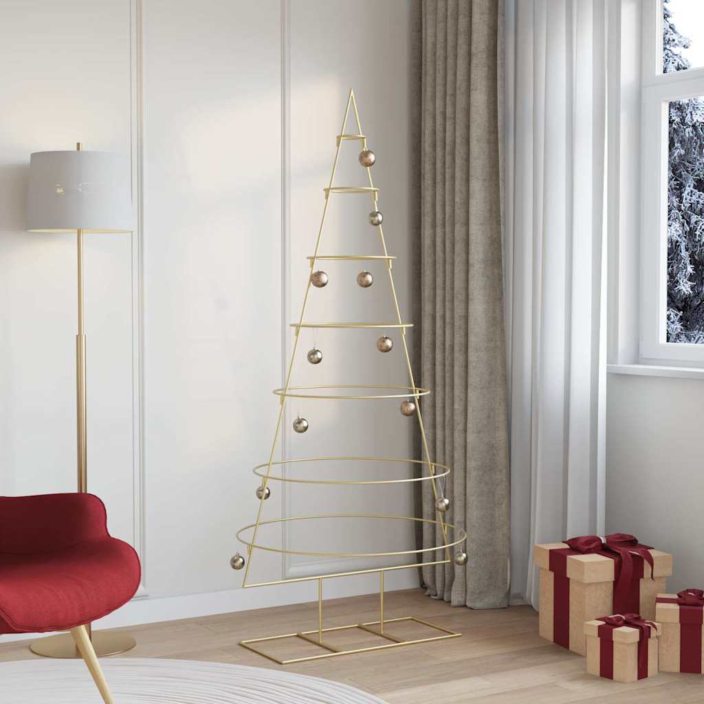 Arbre de Noël en métal Doré 180 cm Acier peint par poudre - XIOS