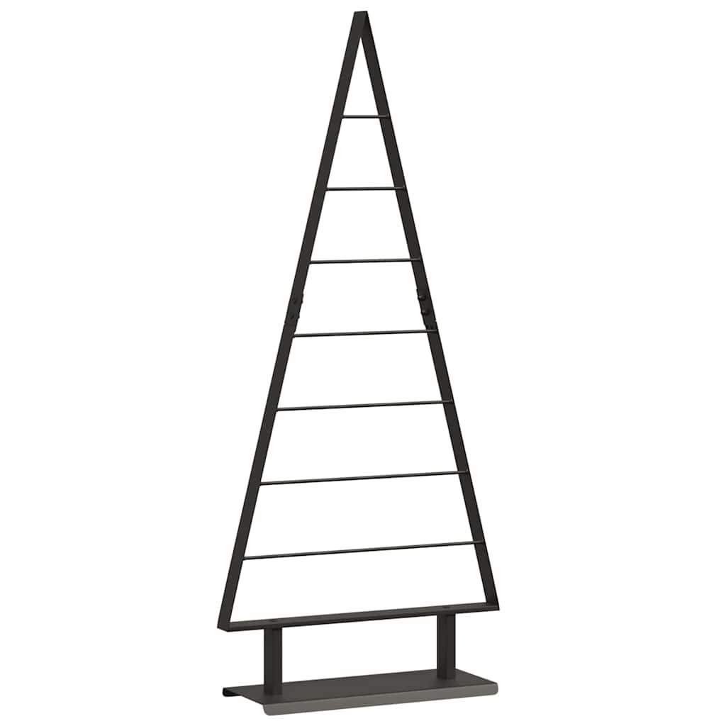 Arbre de Noël en métal avec support Noir 125,5 cm Acier - XIOS