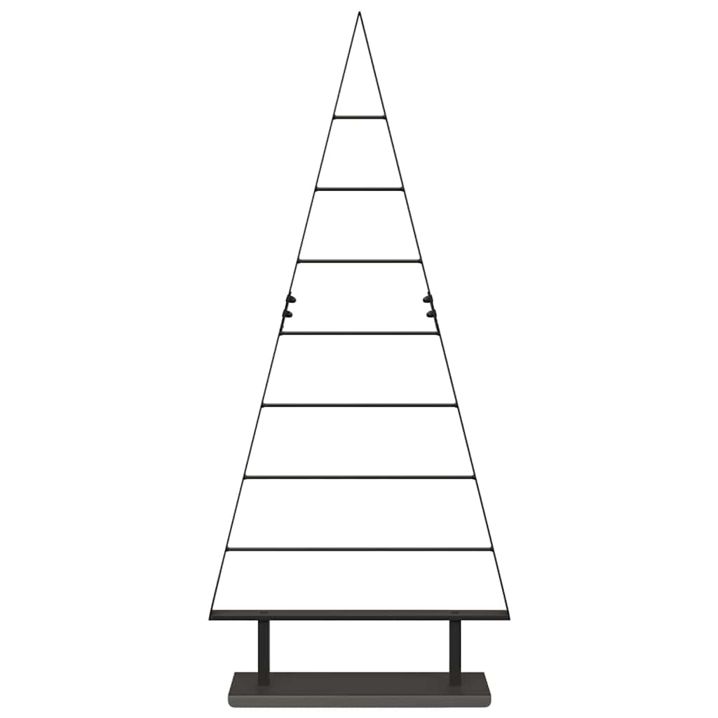 Arbre de Noël en métal avec support Noir 125,5 cm Acier - XIOS