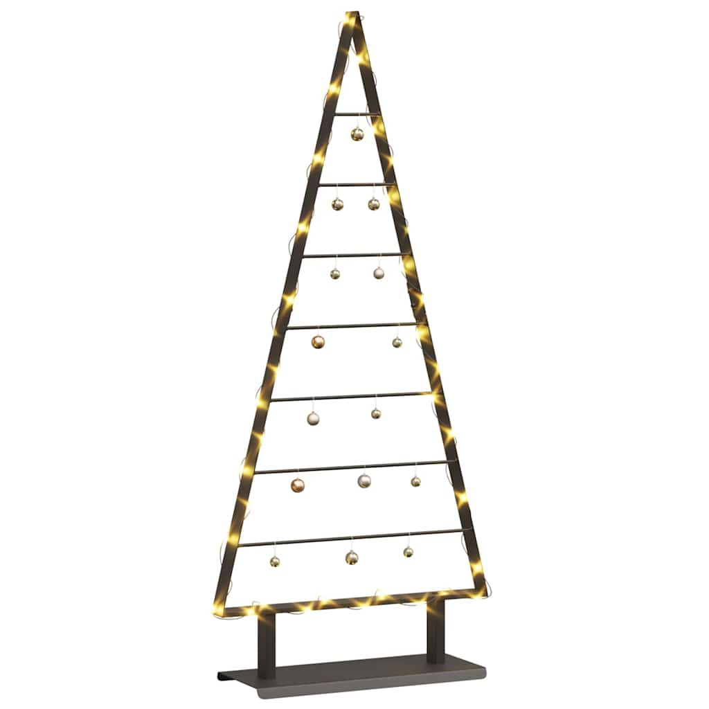 Arbre de Noël en métal avec support Noir 125 cm Acier - XIOS