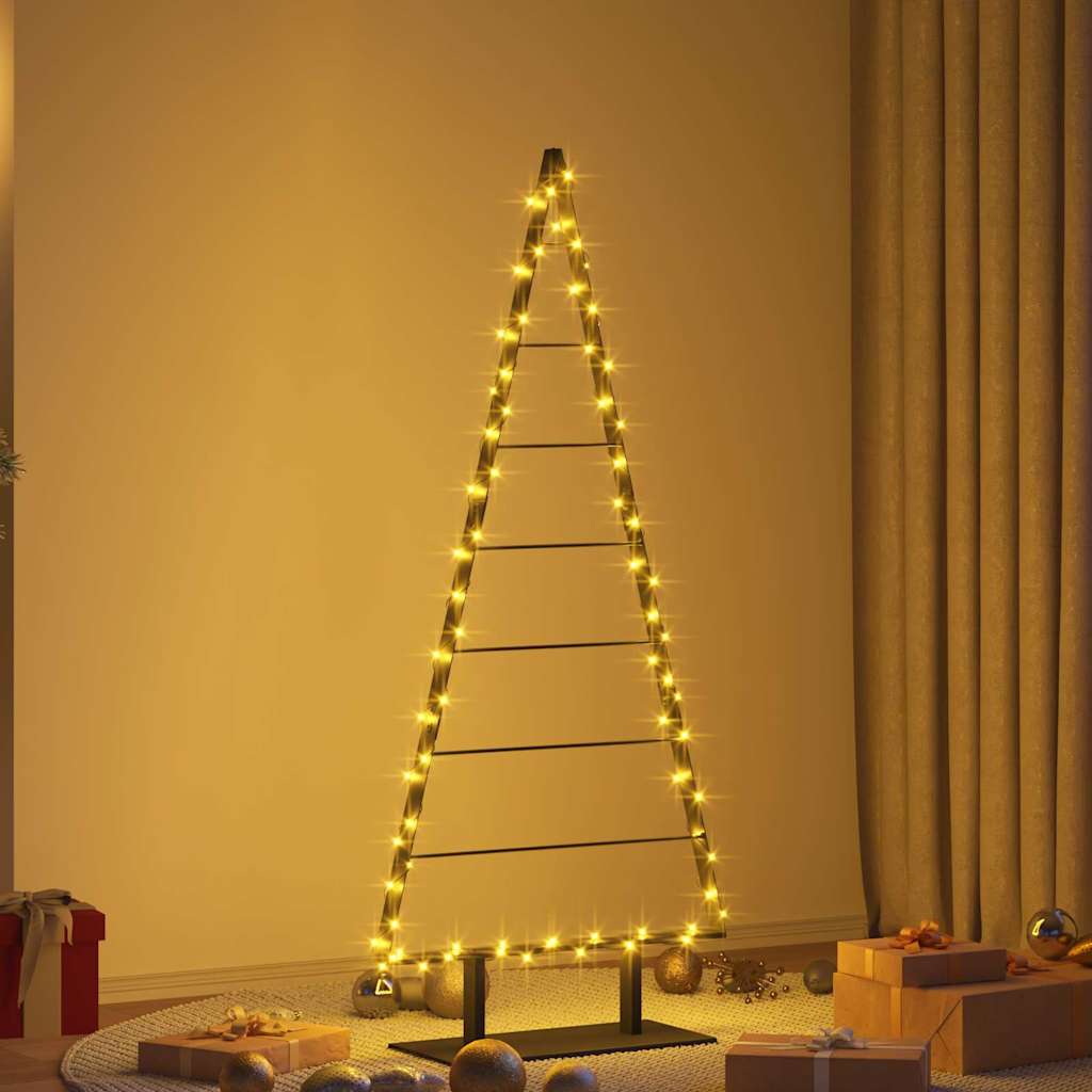 Arbre de Noël en métal avec support Noir 150 cm Acier - XIOS