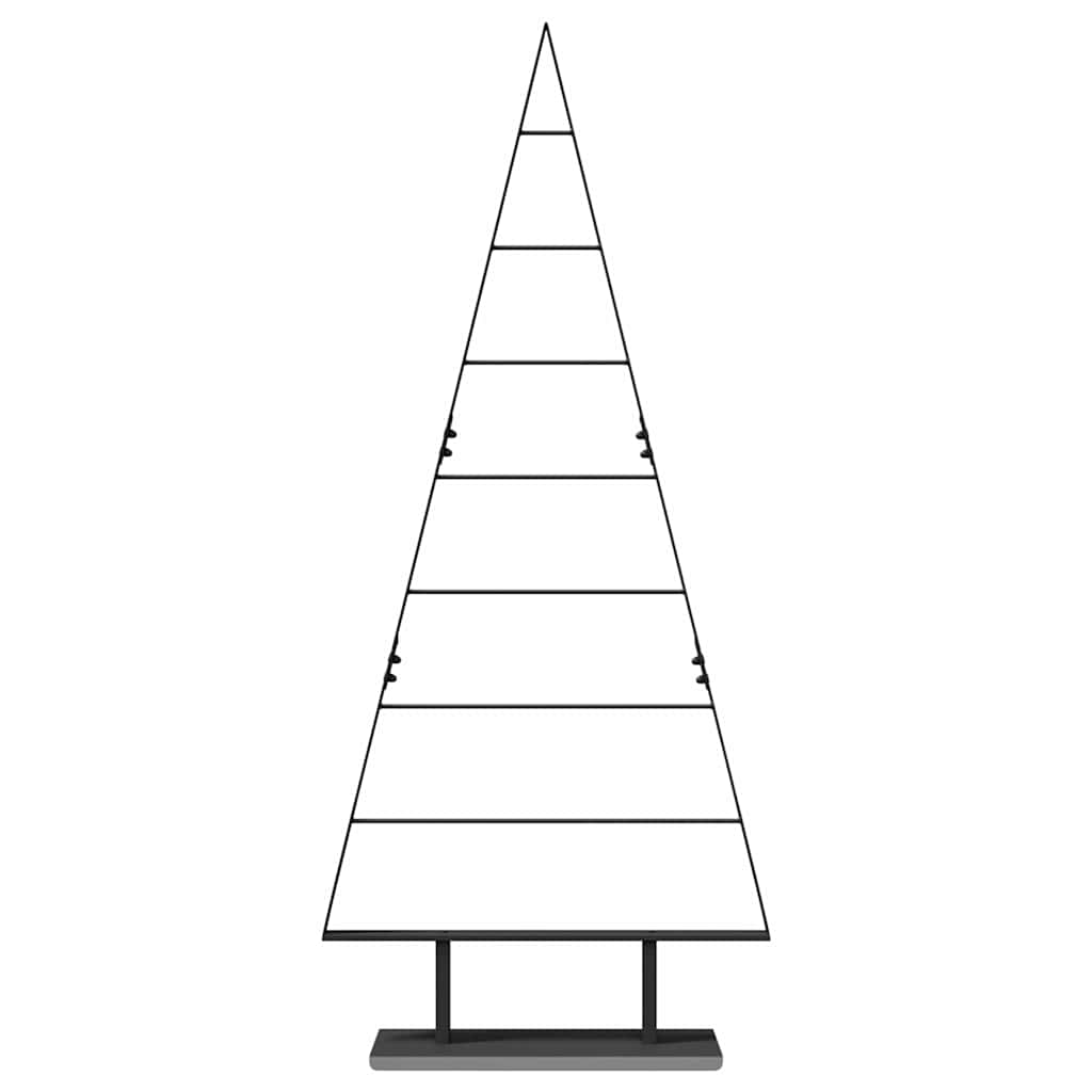 Arbre de Noël en métal avec support Noir 150 cm Acier - XIOS