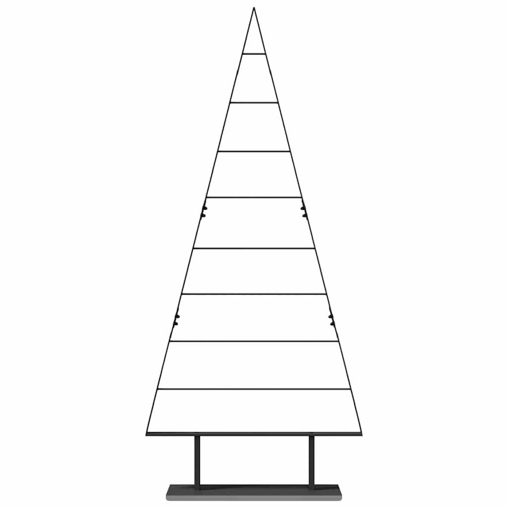 Arbre de Noël en métal avec support Noir 180 cm Acier - XIOS