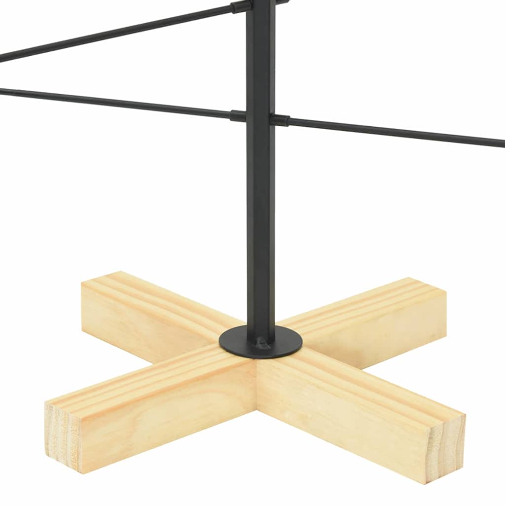 Arbre de Noël en métal Noir 90 cm Acier peint par poudre - XIOS