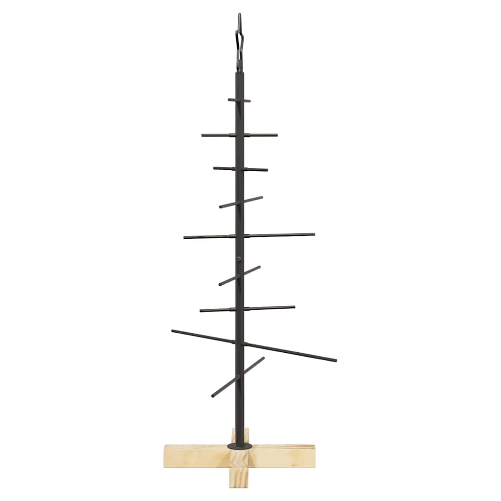 Arbre de Noël en métal Noir 90 cm Acier peint par poudre - XIOS
