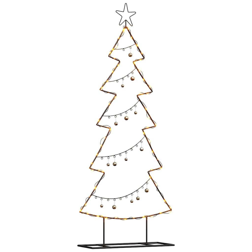 Arbre de Noël en métal avec support Noir 150 cm Acier - XIOS