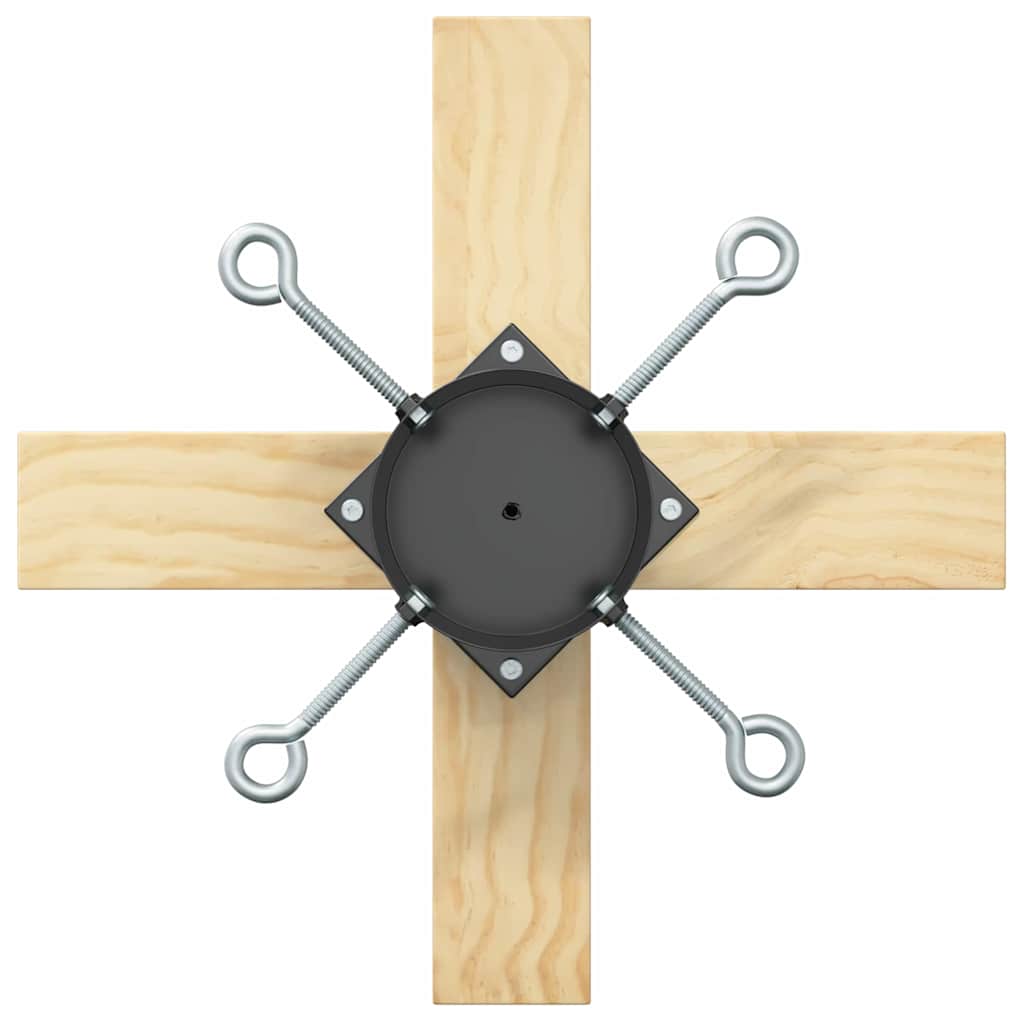 Pied de Sapin de Noël 1.73 Noir 50 x 50 x 16 cm Pin massif - XIOS