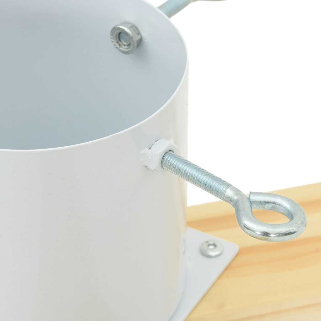 Pied de Sapin de Noël 1.73 Blanc 50 x 50 x 16 cm Pin massif - XIOS