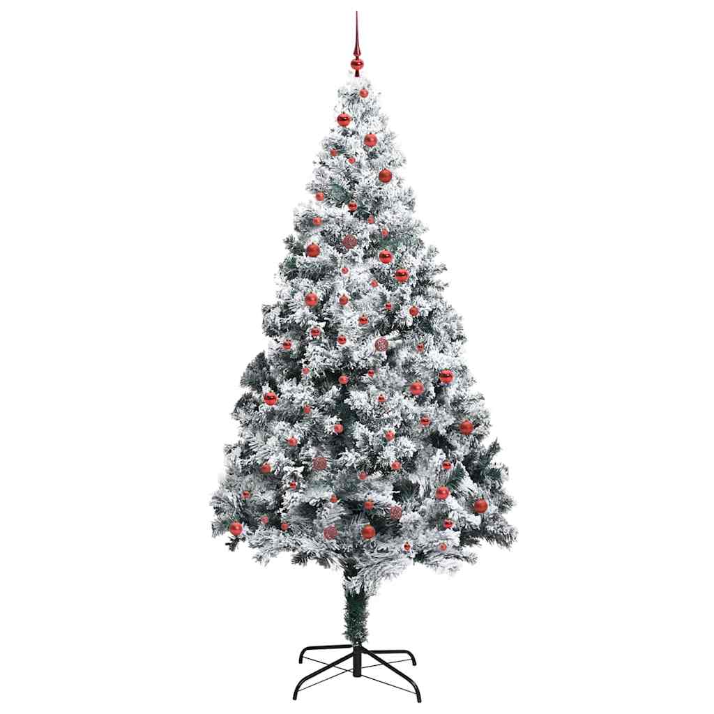 Sapin de Noël avec 300 LED avec support Blanc 300 cm PVC - XIOS